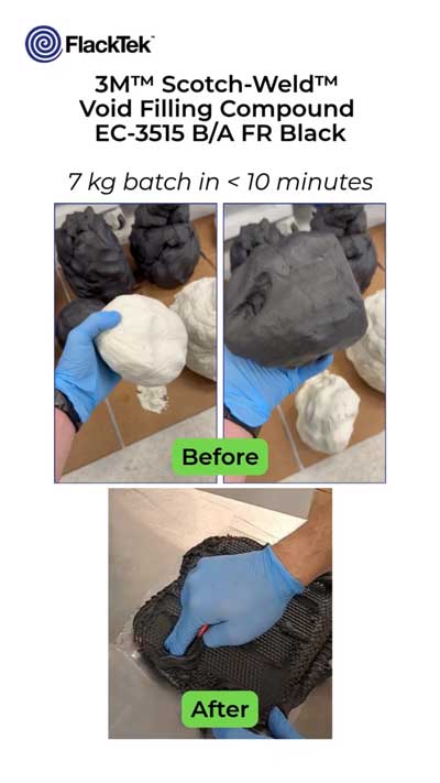 3M™ ScotchWeld Void Filling Compound EC-3515 B/A FR Black